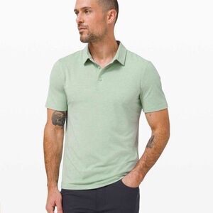 Lululemon Size L Polo Metal Vent Tech Short Sleeve Green